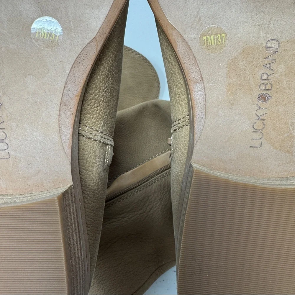 Lucky Brand Havaso Tan Over the Knee Leather Boots